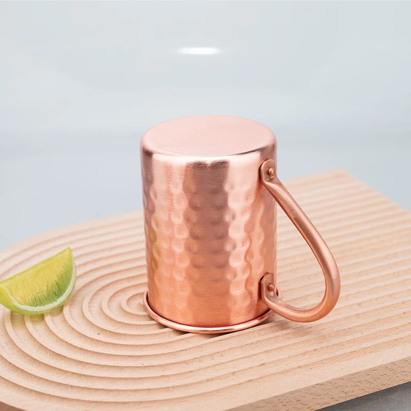400ml Handgehämmerter Kupfer-Moscow-Mule-Becher | 100 % Reines Kupfer