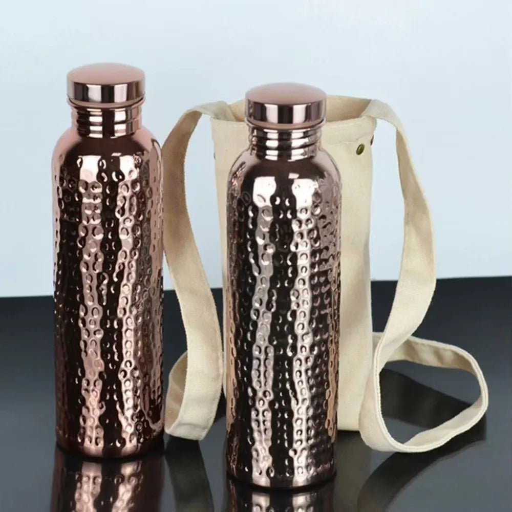 800ML Kupfer-Thermosflasche – Ein-Klick-Deckel, Vakuum-Isolierung & Leckschutz – Sport & Alltag