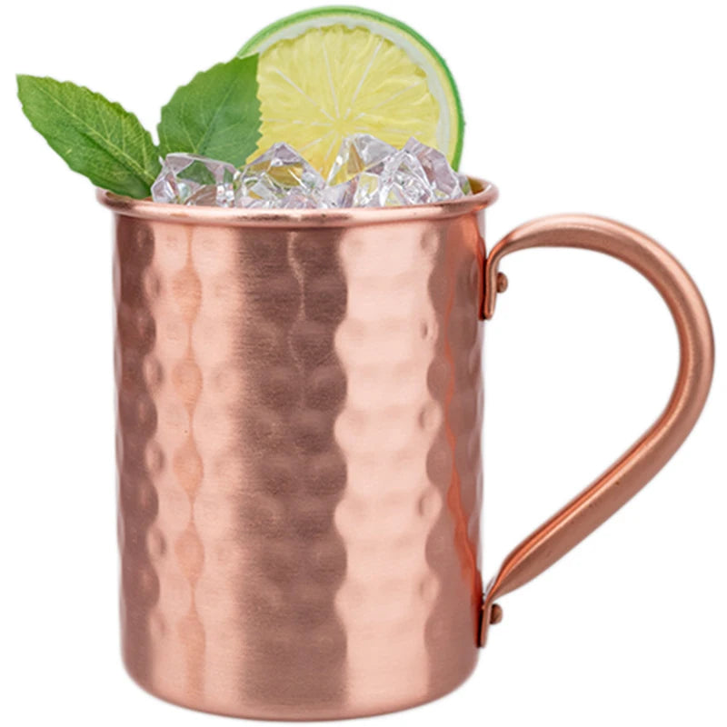 400ml Handgehämmerter Kupfer-Moscow-Mule-Becher | 100 % Reines Kupfer