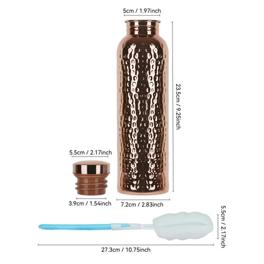 800ML Kupfer-Thermosflasche – Ein-Klick-Deckel, Vakuum-Isolierung & Leckschutz – Sport & Alltag