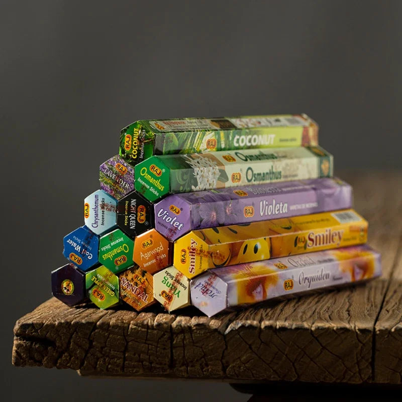 Indische Sandelholz-Räucherstäbchen – Meditation, Lavendel, Salbei, Palo Santo, tibetische Linie, Aromatherapie Duft