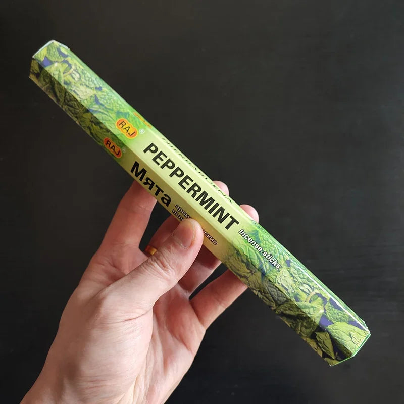 Indische Sandelholz-Räucherstäbchen – Meditation, Lavendel, Salbei, Palo Santo, tibetische Linie, Aromatherapie Duft