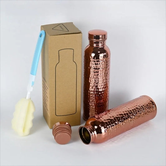 800ML Kupfer-Thermosflasche – Ein-Klick-Deckel, Vakuum-Isolierung & Leckschutz – Sport & Alltag