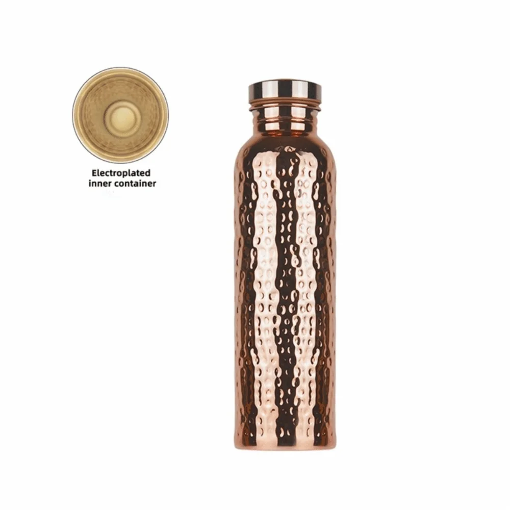 800ML Kupfer-Thermosflasche – Ein-Klick-Deckel, Vakuum-Isolierung & Leckschutz – Sport & Alltag